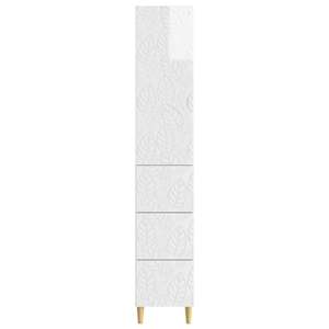 Sada skříněk 2 pcs Bílá s vysokým leskem 33 x 34,5 x 90 cm - obrázek 4