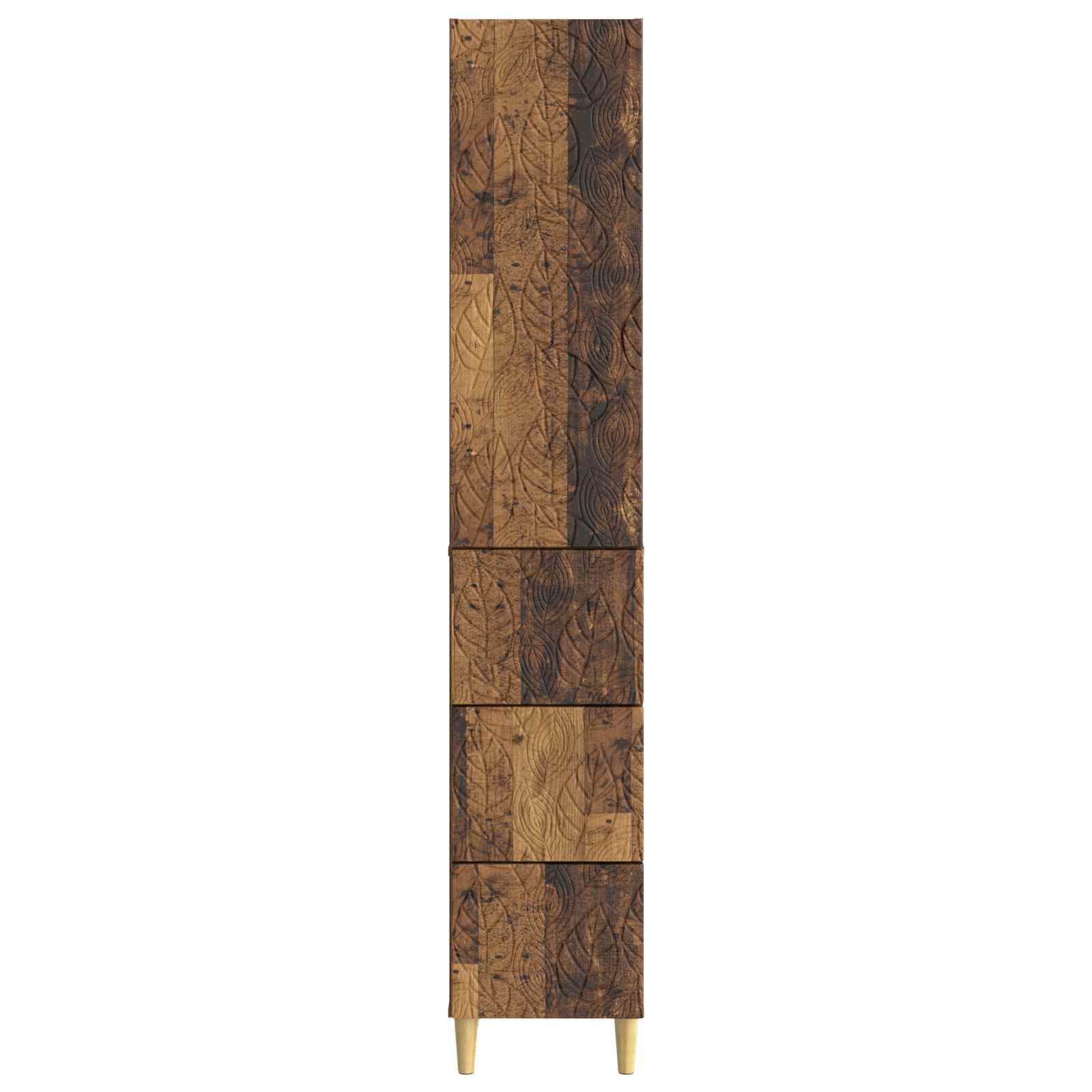 Kaappisarja 2 pcs Vanha puu 33 x 34,5 x 90 cm Tekninen puu - Image 4