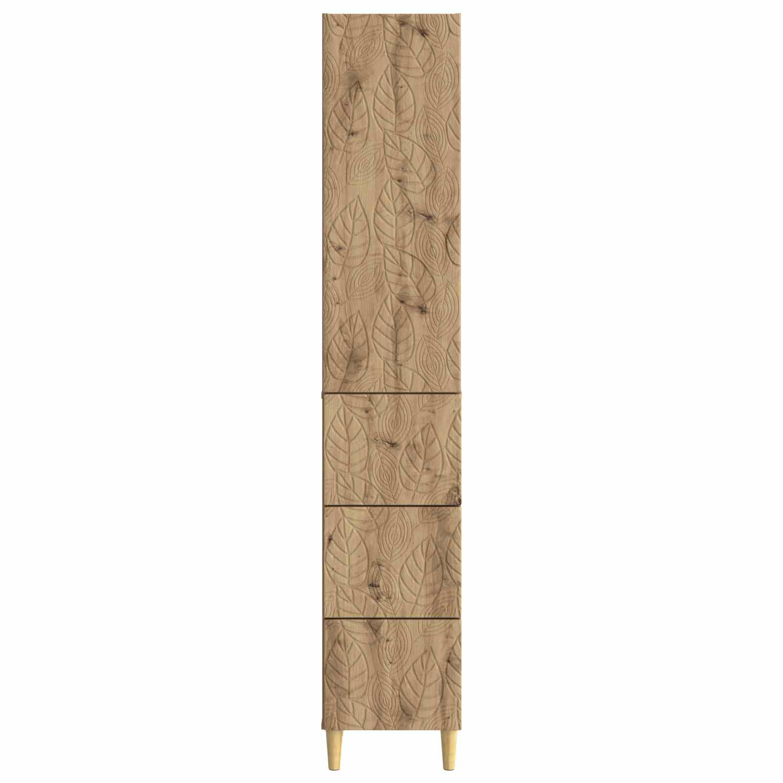 Kaappisarja 2 pcs Artisaanitammi 33 x 34,5 x 90 cm Tekninen puu - Image 4