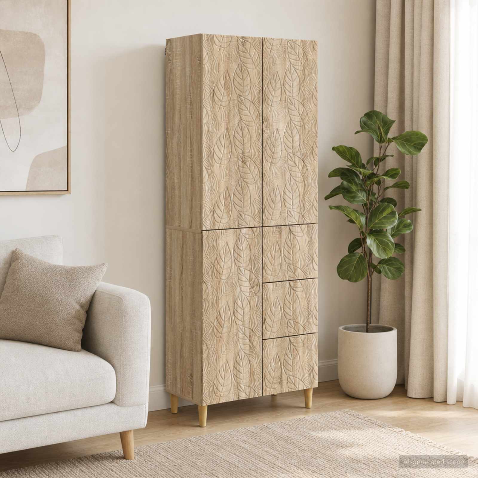 2 pcs Sonoma hrast
