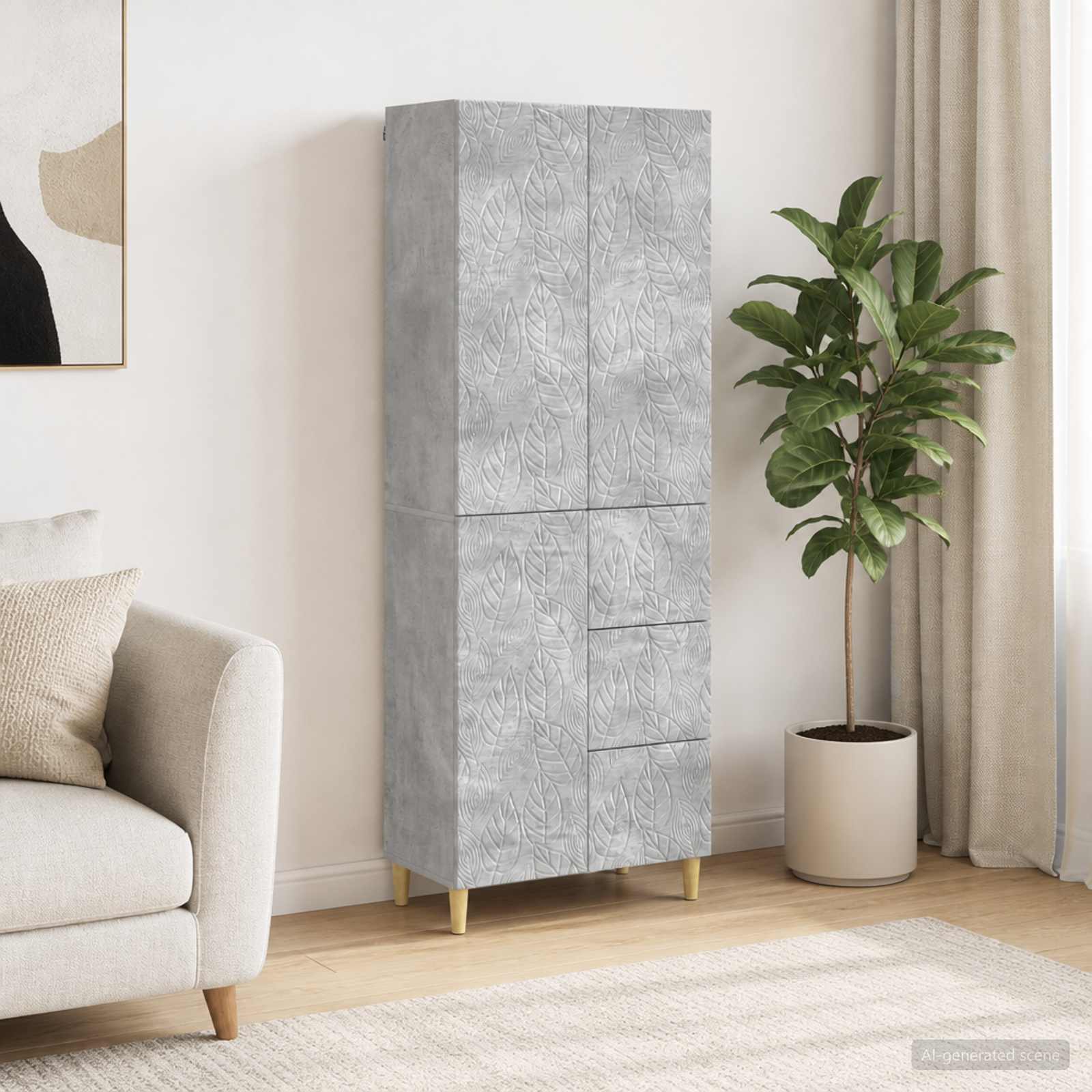2 pcs Betonsko siva