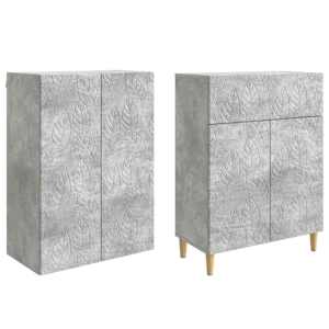 Sada skříněk 2 pcs Betonově šedá Kompozitní dřevo - obrázek 3