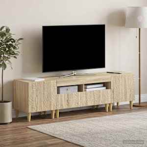 5-delna LED TV omarica Sonoma hrast Inženirski les