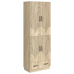 Sada skříněk 2 pcs Dub sonoma Kompozitní dřevo - obrázek 1