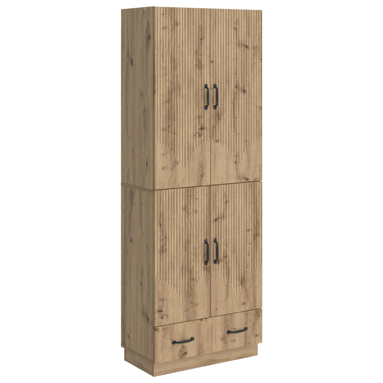 vidaXL Schrankset 2 pcs Artisan-Eiche Holzwerkstoff