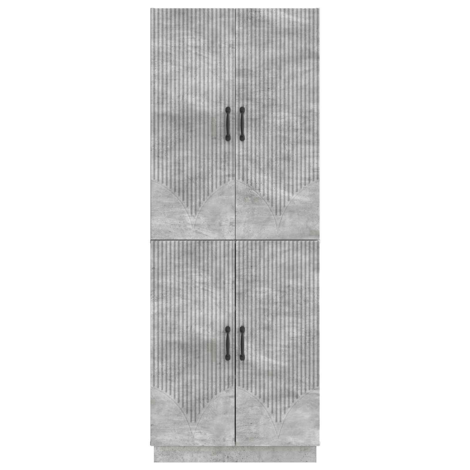 Комплект шкафове 2 pcs Бетонно сиво Инженерна дървесина – изображение 4