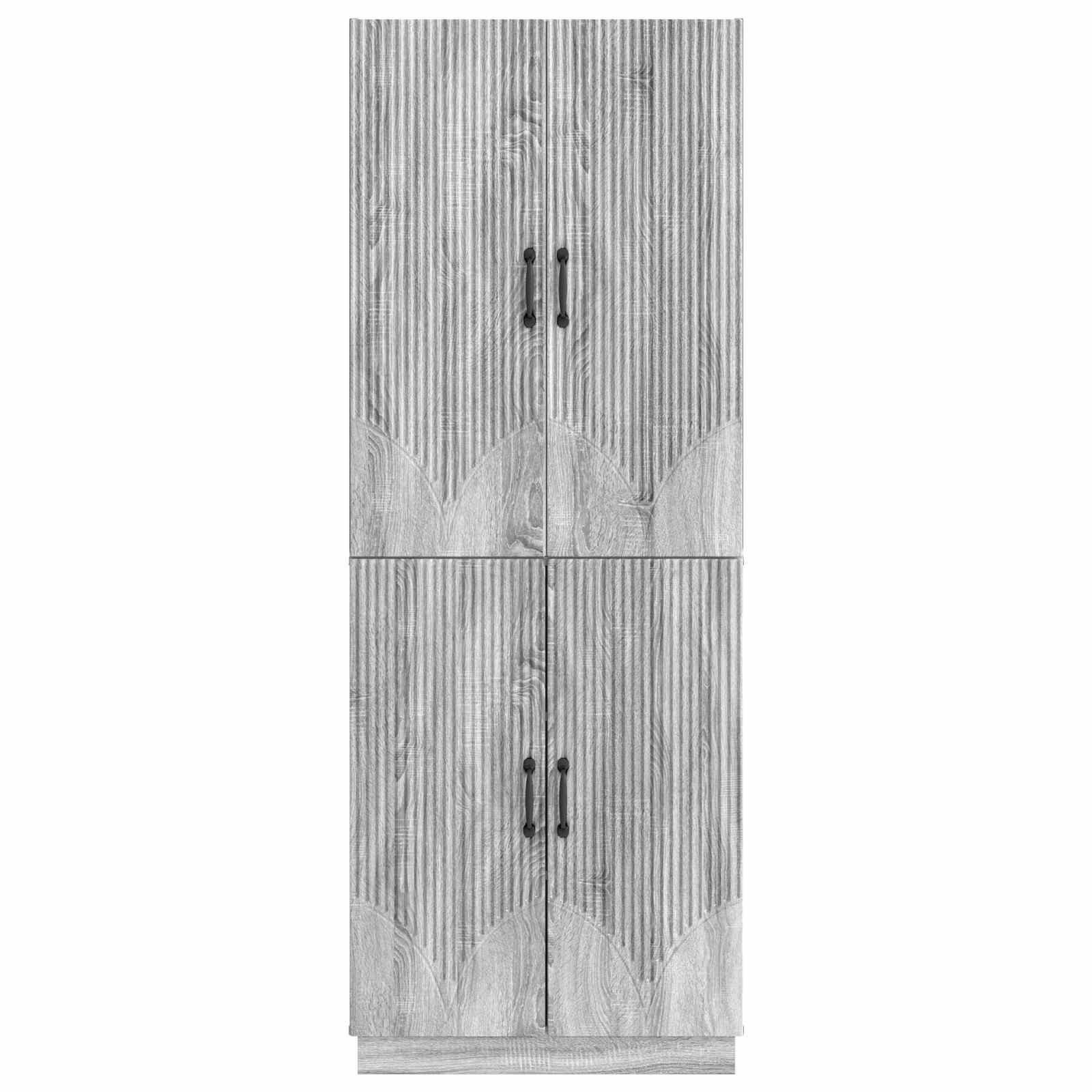Комплект шкафове 2 pcs Сив Сонома Инженерна дървесина – изображение 4