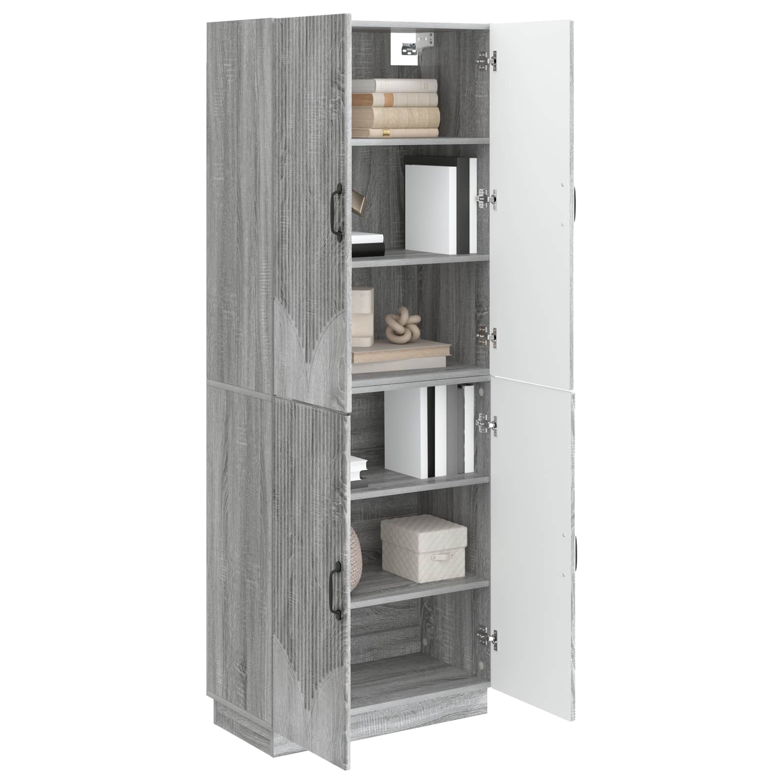 Комплект шкафове 2 pcs Сив Сонома Инженерна дървесина – изображение 2