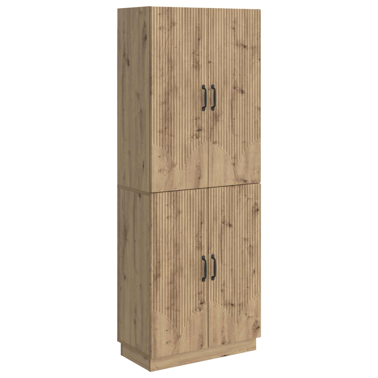 vidaXL Schrankset 2 pcs Artisan-Eiche Holzwerkstoff