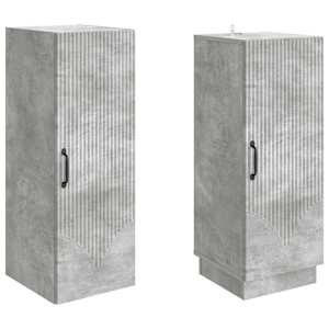 Sada skříněk 2 pcs Betonově šedá Kompozitní dřevo - obrázek 3