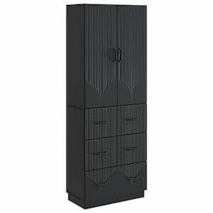 Sada skříněk 2 pcs Černá 66 x 34,5 x 87 cm Kompozitní dřevo