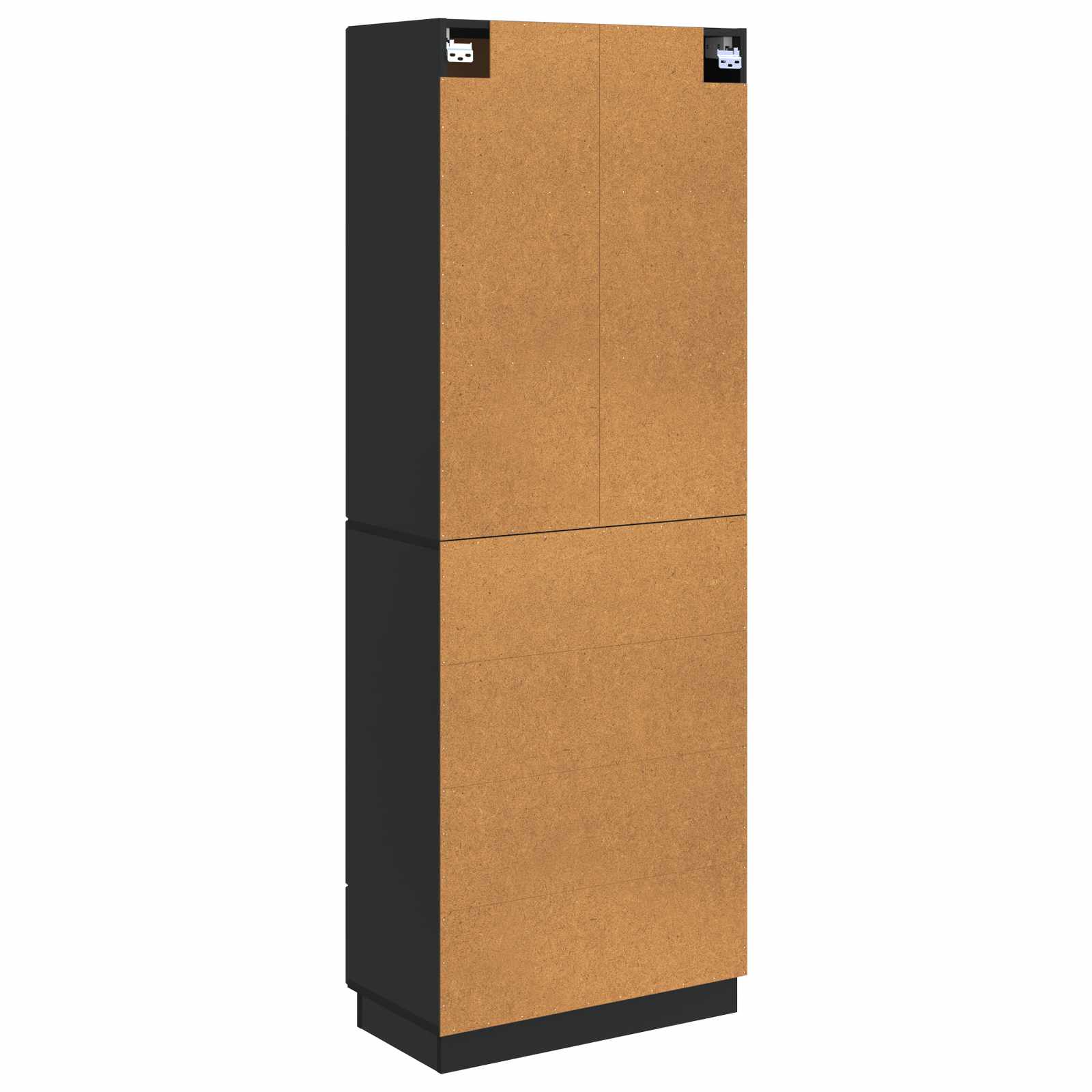 Kaappisarja 2 pcs Musta 66 x 34,5 x 87 cm Tekninen puu - Image 6