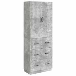 Sada skříněk 2 pcs Betonově šedá 66 x 34,5 x 87 cm - obrázek 1
