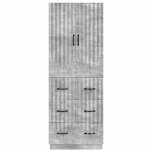 Sada skříněk 2 pcs Betonově šedá 66 x 34,5 x 87 cm - obrázek 4