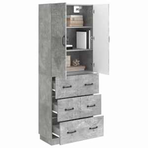 Sada skříněk 2 pcs Betonově šedá 66 x 34,5 x 87 cm - obrázek 2