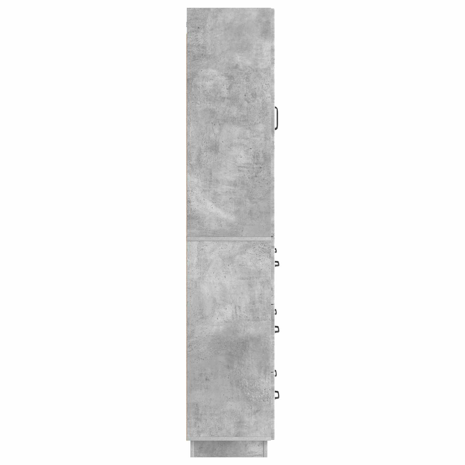 Kaappisarja 2 pcs Betoninharmaa 66 x 34,5 x 87 cm Tekninen puu - Image 5