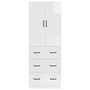 Sada skříněk 2 pcs Bílá s vysokým leskem 66 x 34,5 x 87 cm - obrázek 4