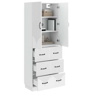 Sada skříněk 2 pcs Bílá s vysokým leskem 66 x 34,5 x 87 cm - obrázek 2
