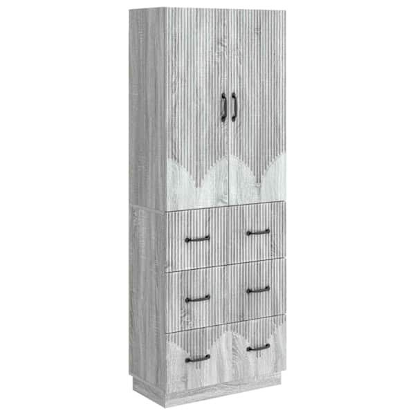 vidaXL Kapi Komplekt 2 tk 66 x 34,5 x 87 cm Tehispuit Hall Sonoma
