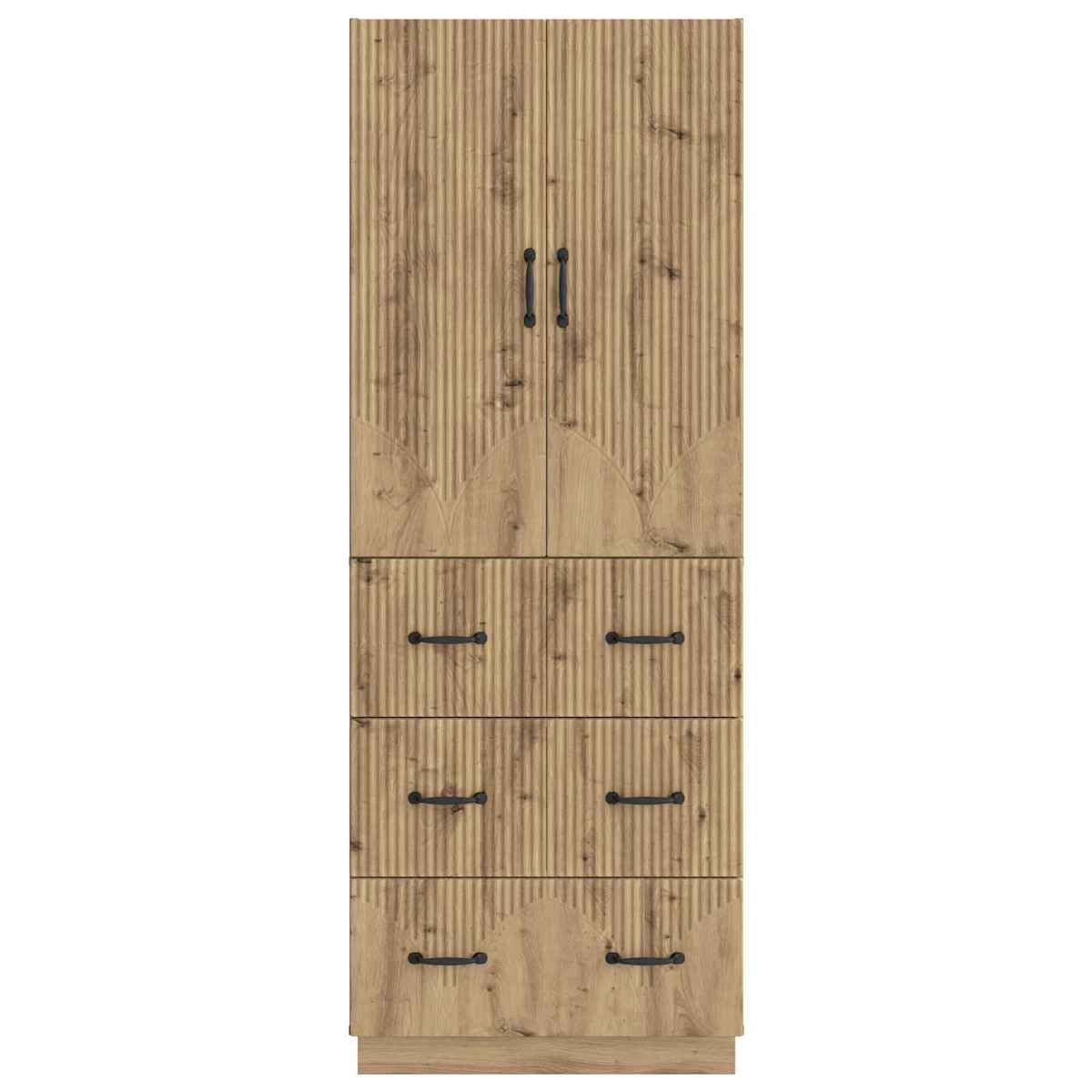 Skab Sæt 2 stk. 66 x 34,5 x 87 cm Konstrueret træ - Billede 5