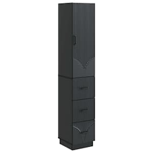 vidaXL Kapi Komplekt 2 tk 33 x 34,5 x 87 cm Tehispuit Must
