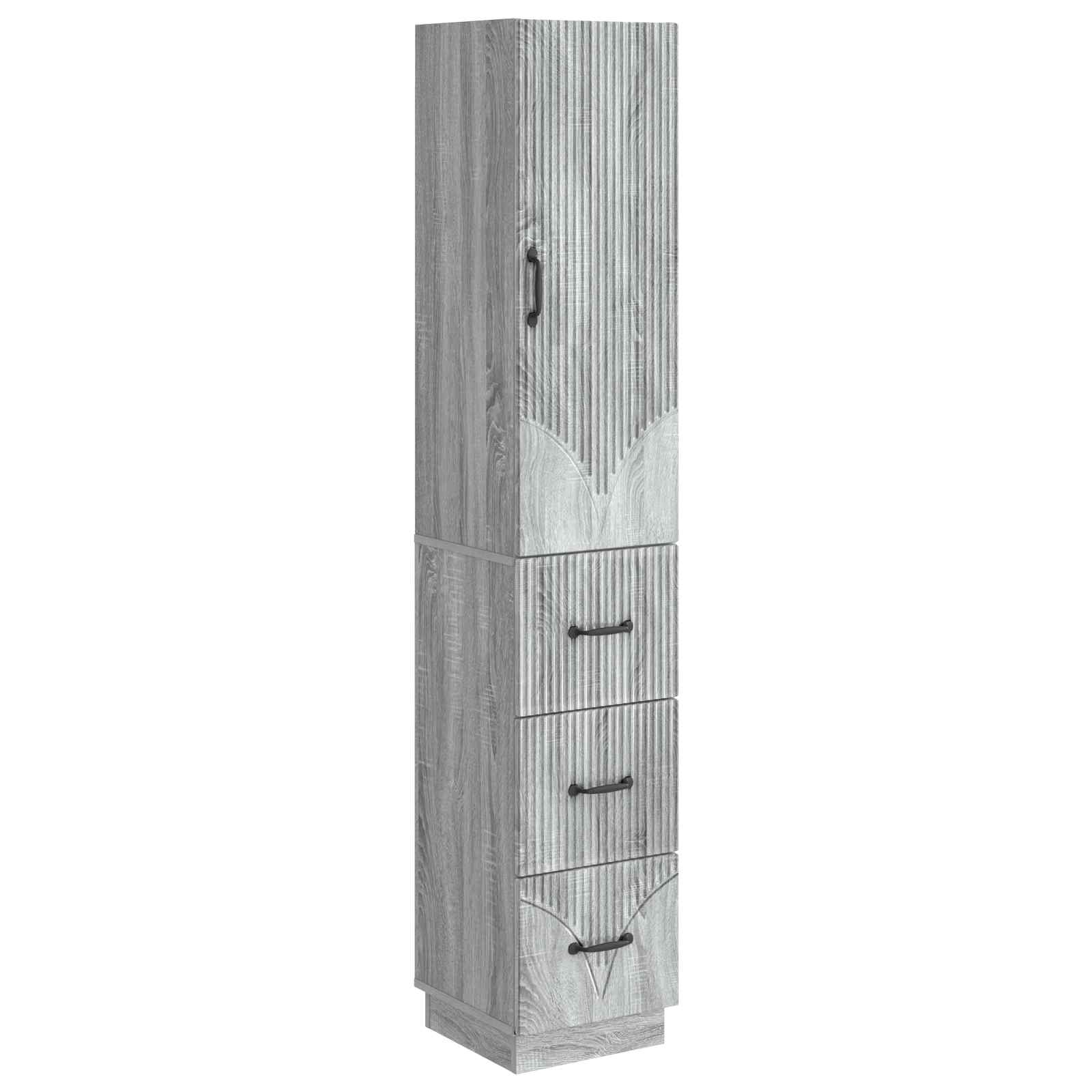 Σέτ Ντουλαπιών 2 pcs Γκρι Sonoma 33 x 34,5 x 87 εκ.