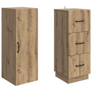 Sada skříněk 2 pcs Dub artisan 33 x 34,5 x 87 cm - obrázek 3