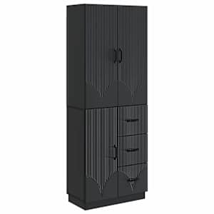 Sada skříněk 2 pcs Černá Kompozitní dřevo - obrázek 1