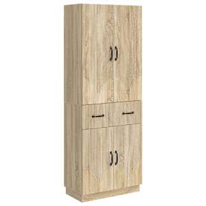 Sada skříněk 2 pcs Dub sonoma Kompozitní dřevo - obrázek 1