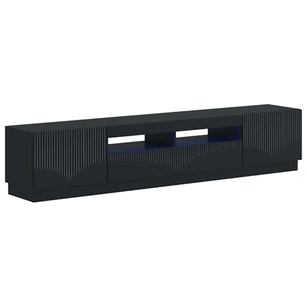 vidaXL 5-osaline LED TV kapp Must Tehispuit