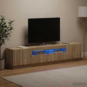 5-delna LED TV omarica Sonoma hrast Inženirski les