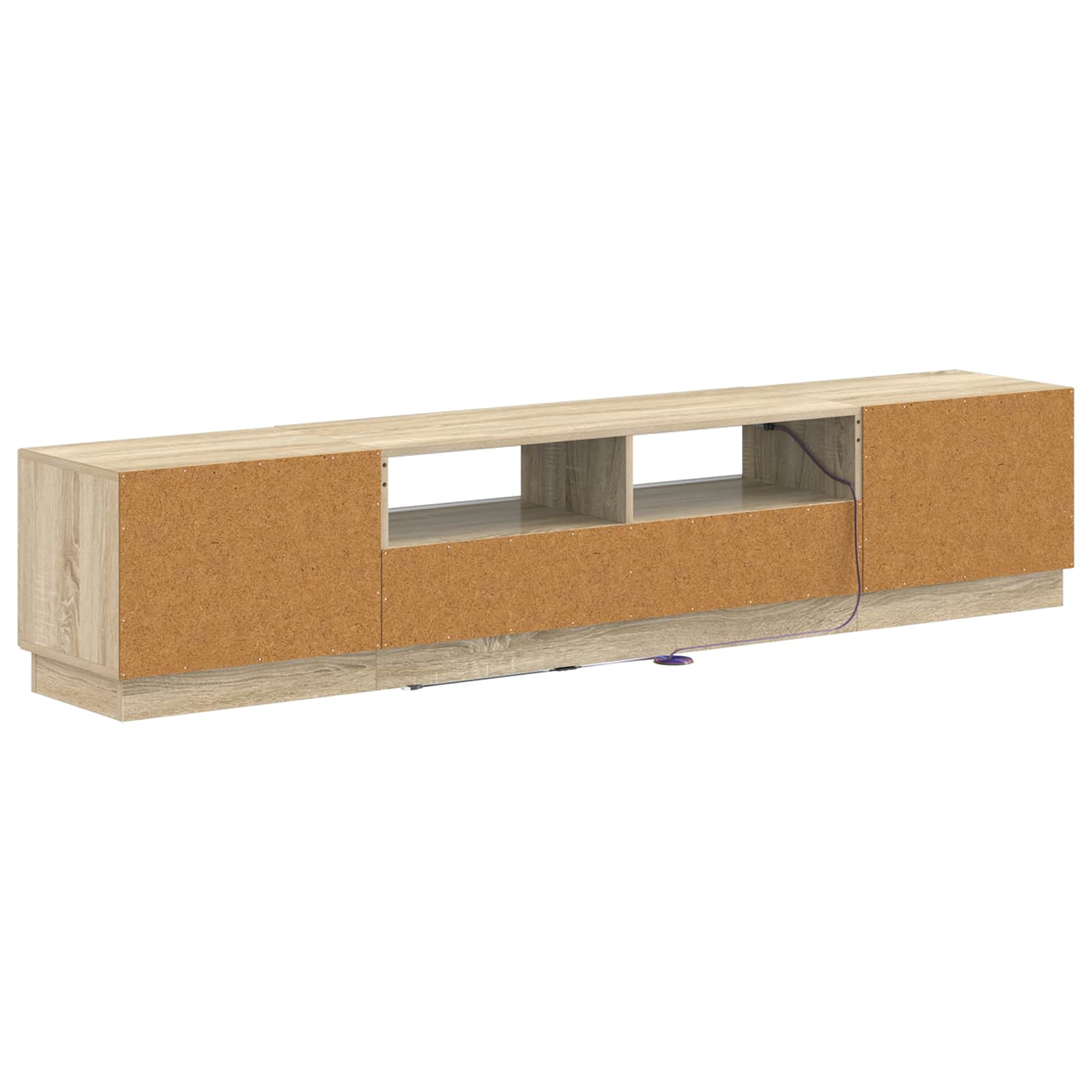 5 osan LED TV-kaappi Sonoma-tammi Tekninen puu - Image 4