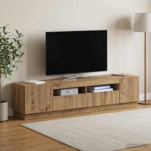 5-delna LED TV omarica Artisan hrast Inženirski les