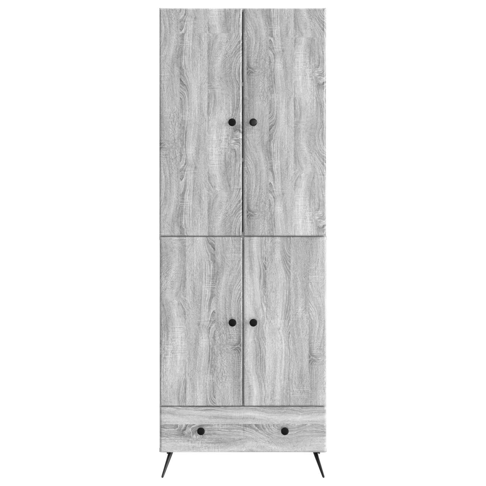 Комплект шкафове 2 pcs Сив Сонома Инженерна дървесина – изображение 4