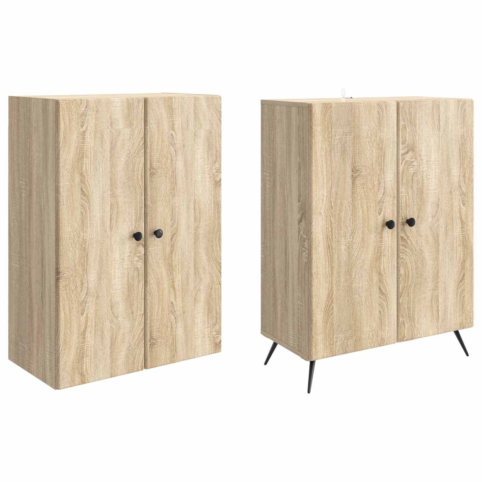 Комплект шкафове 2 pcs Дъб сонома Инженерна дървесина – изображение 3