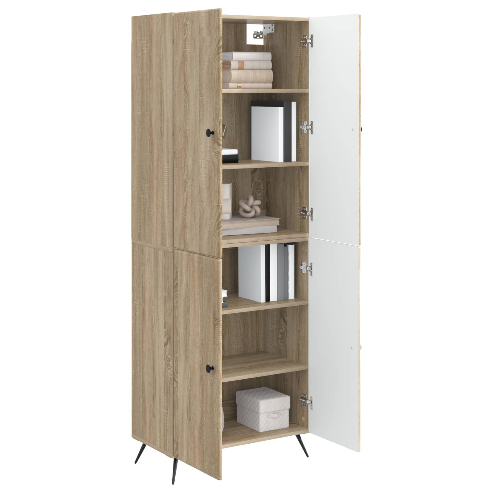 Комплект шкафове 2 pcs Дъб сонома Инженерна дървесина – изображение 2