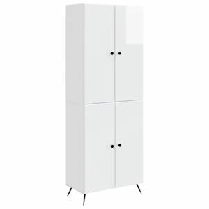 Sada skříněk 2 pcs Bílá s vysokým leskem Kompozitní dřevo - obrázek 1