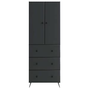 Sada skříněk 2 pcs Černá 66 x 34,5 x 90 cm Kompozitní dřevo - obrázek 4