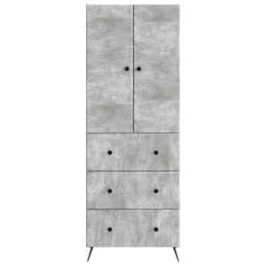 Sada skříněk 2 pcs Betonově šedá 66 x 34,5 x 90 cm - obrázek 4