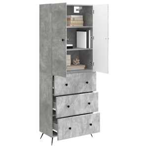 Sada skříněk 2 pcs Betonově šedá 66 x 34,5 x 90 cm - obrázek 2