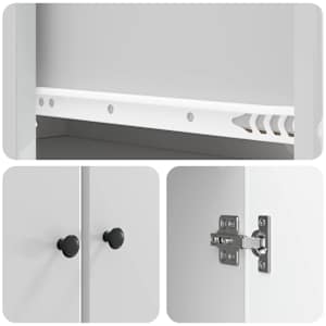 Sada skříněk 2 pcs Bílá s vysokým leskem 66 x 34,5 x 90 cm - obrázek 7