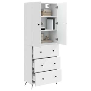 Sada skříněk 2 pcs Bílá s vysokým leskem 66 x 34,5 x 90 cm - obrázek 2