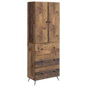 vidaXL Kapi Komplekt 2 tk 66 x 34,5 x 90 cm Tehispuit Vana puit