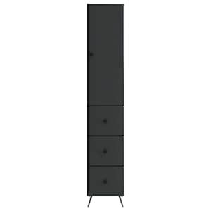 Sada skříněk 2 pcs Černá 34,5 x 34,5 x 90 cm Kompozitní dřevo - obrázek 4