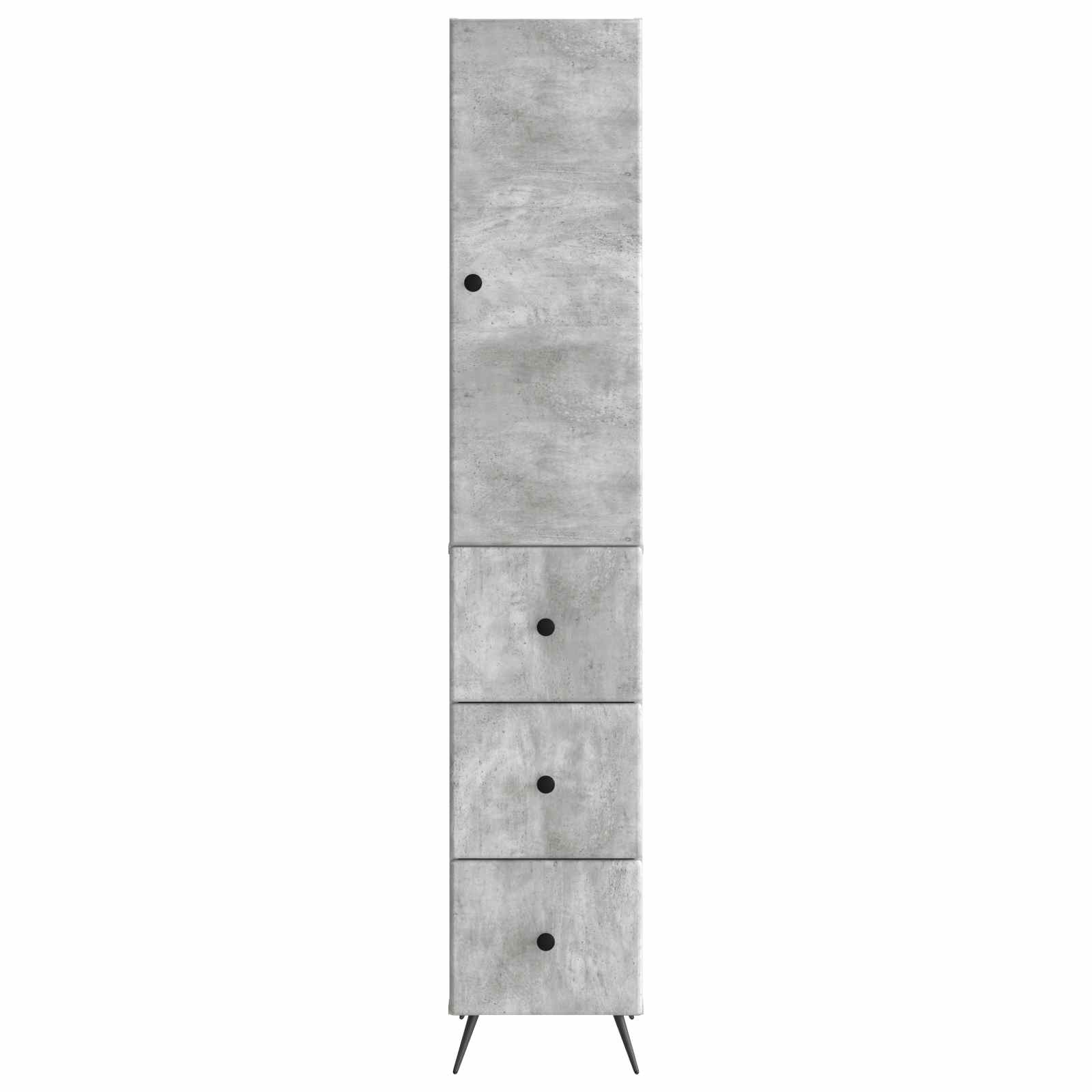 Kaappisarja 2 pcs Betoninharmaa 34,5 x 34,5 x 90 cm - Image 4