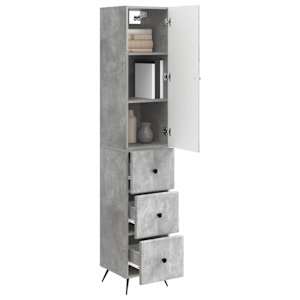 Sada skříněk 2 pcs Betonově šedá 34,5 x 34,5 x 90 cm - obrázek 2