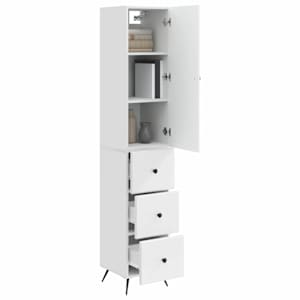 Sada skříněk 2 pcs Bílá s vysokým leskem 34,5 x 34,5 x 90 cm - obrázek 2