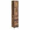 vidaXL Kapi Komplekt 2 tk 34,5 x 34,5 x 90 cm Tehispuit Vana puit