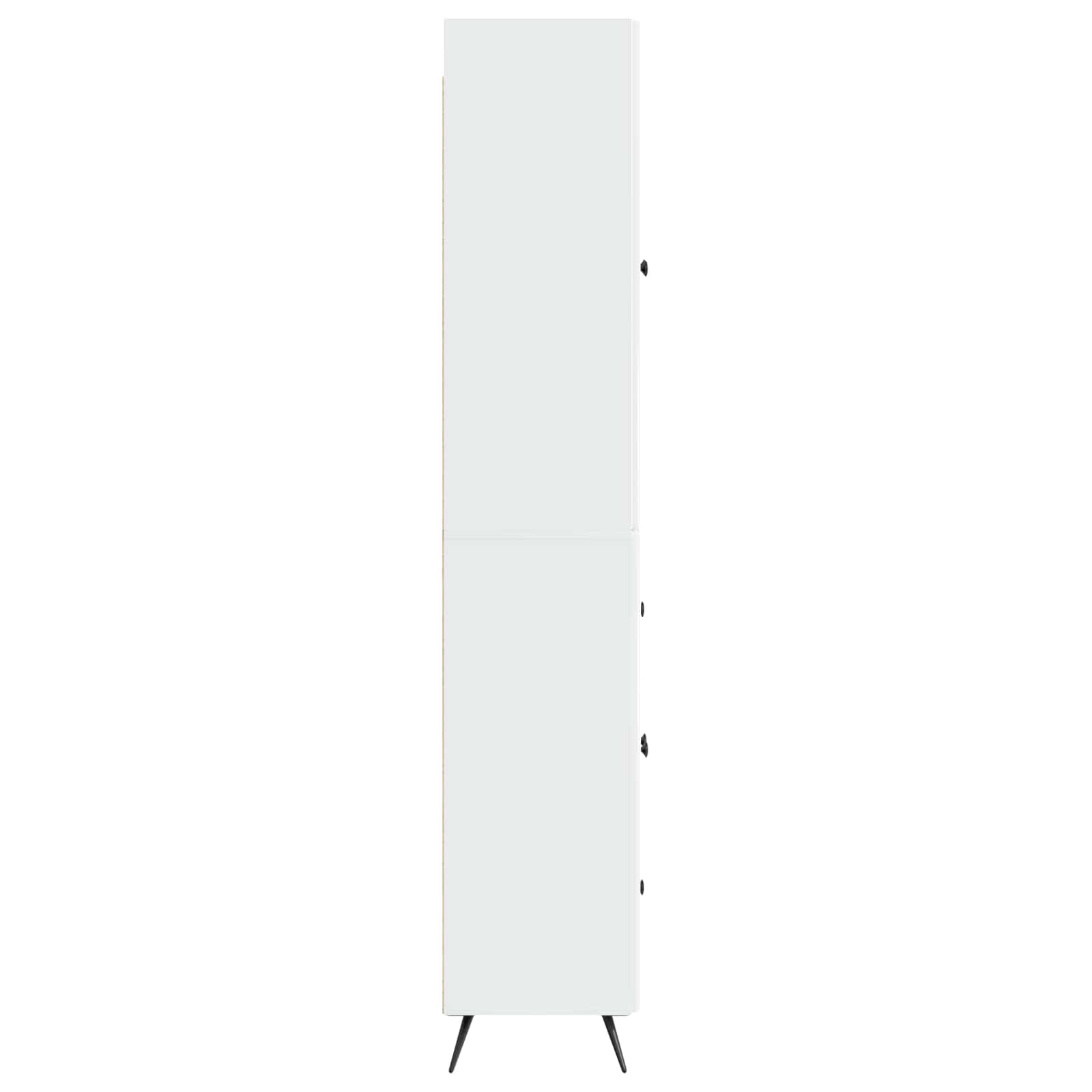 vidaXL Schrankset 2 pcs Hochglanz Weiß Holzwerkstoff – Bild 5