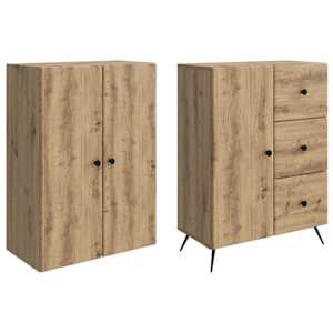 Sada skříněk 2 pcs Dub artisan Kompozitní dřevo - obrázek 3